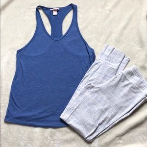 Victoria’s Secret Blue Pj pants and Racerback tank